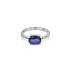 Gold Ring with Sapphire and Diamonds
