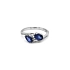 Gold Ring with Sapphire and Diamonds