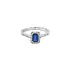 Gold Ring with Sapphire and Diamonds