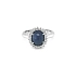 Gold Ring with Sapphire and Diamonds