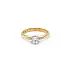Gold Engagement Ring with Diamond