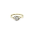Gold Engagement Ring with Diamonds
