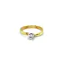 Gold Engagement Ring with Diamond