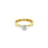 Gold Engagement Ring with Diamond