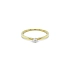 Gold Engagement Ring with Diamond