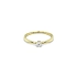 Gold Engagement Ring with Diamond