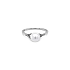 Gold Ring with Natural Pearl and Diamonds