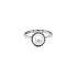 Gold Ring with Natural Pearl and Diamonds
