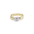 Gold Engagement Ring with Diamond