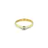 Gold Engagement Ring with Diamond