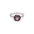 Gold Ring with Purple Spinel and Diamonds