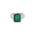 Gold Ring with Emerald and Diamonds