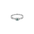 Emerald ring with white gold diamonds