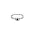 Gold ring with sapphire and diamonds