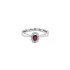 Ruby ring with white gold diamonds