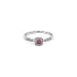 Ruby ring with white gold diamonds