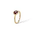 Gold Marco Bicego Lunaria Ring with Garnet