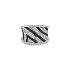 Gold Ring with Black and White Diamonds