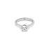 Gold engagement ring with diamond
