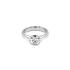 Gold engagement ring with diamond