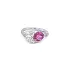 Gold ring Crivelli with pink sapphire and diamonds
