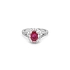 Gold ring Crivelli with ruby and diamonds