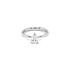 Gold engagement ring with diamond