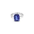 Gold engagement ring with Tanzanite and diamonds