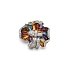Gold Ring Semi precious stones and Diamonds