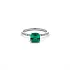 Gold Ring with Emerald and Diamonds