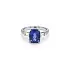 Gold Ring with Tanzanite and Diamonds