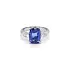 Gold Ring with Tanzanite and Diamonds
