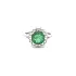 Gold Ring with Emerald and Diamonds