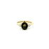 Gold Ring Green Tourmaline and Diamonds
