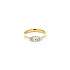 Gold Engagement Ring with Diamonds
