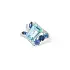 Exclusive Ring with Aquamarine, Sapphire Glitter and Diamonds