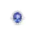 Luxury Jewellery with Tanzanite and Diamonds in White Gold