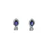 Gold Earrings with Sapphires and Diamonds
