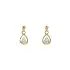 Gold Earrings with Diamonds