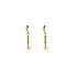 Gold Earrings Natural Pearls and Diamonds