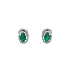 Gold Earrings with Emeralds and Diamonds