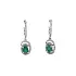 Gold Earrings with Emeralds and Diamonds