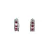 Gold Earrings with Rubies and Diamonds