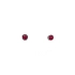 Gold Earrings with Rubies