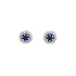 Gold Earrings with Sapphires and Diamonds
