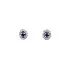 Gold Earrings with Sapphires and Diamonds