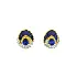 Gold Earrings with Sapphires and Diamonds
