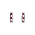 Gold Earrings with Rubies and Diamonds