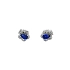 Gold Earrings with Sapphires and Diamonds