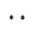 Gold Earrings with Sapphires and Diamonds